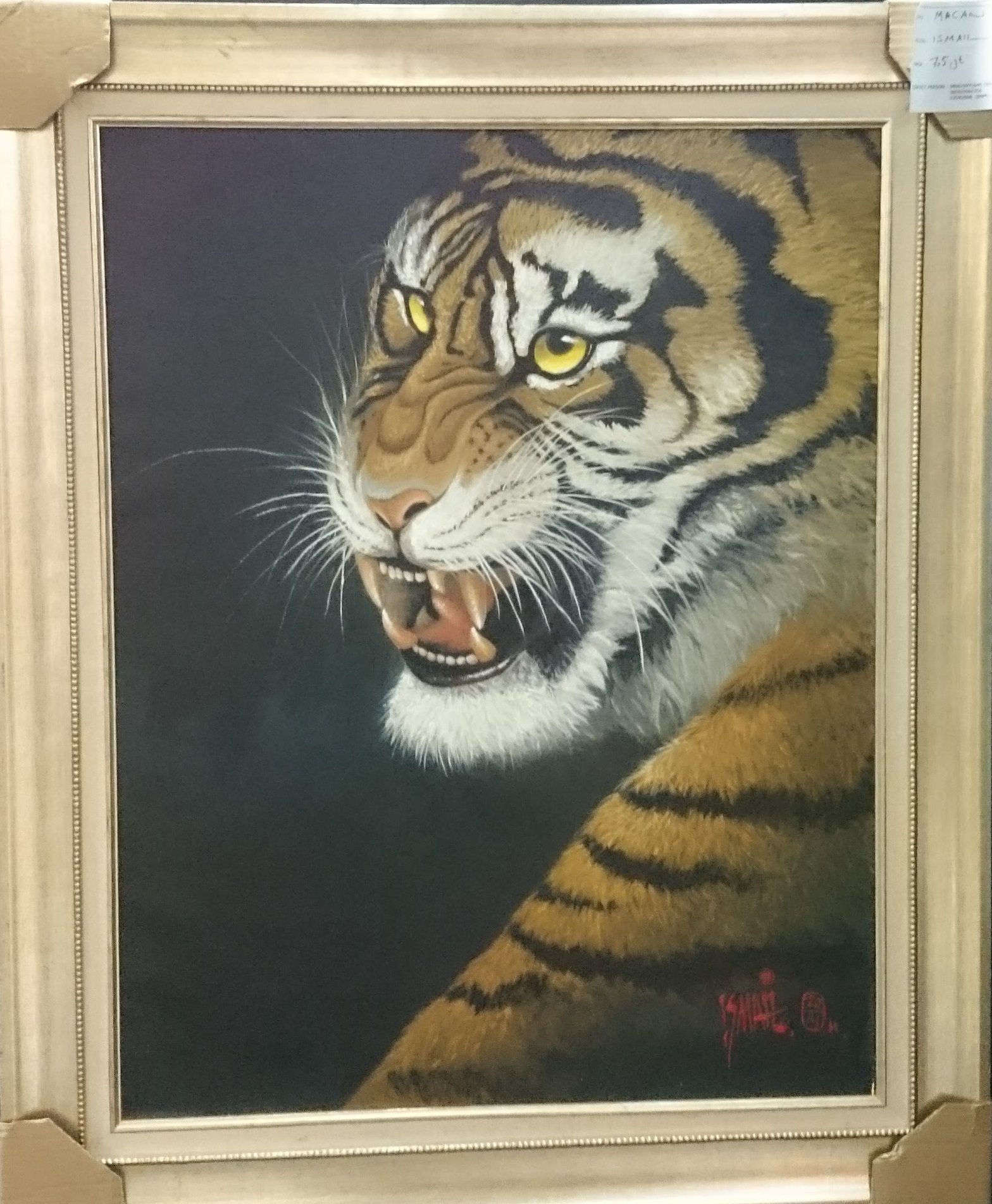 Lukisan Macan Kepala Harimau ISMAIL ART 9